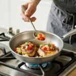 Kirecoo Tri-Ply Stainless Steel Pan - 12 Inch Frying Pan, Fast and Even Heat Stainless Steel Skillet, Induction Cookware, Dishwasher and Oven Safe Skillet - Image 5