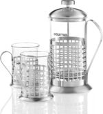Gourmia GCM9830 French Press Coffee Maker Set 600 ml French Press Coffee Brewer With 2 Matching Stainless Steel Drinking Cups - Image 3