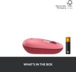 Logitech POP Mouse, Wireless Mouse with Customizable Emojis, SilentTouch Technology, Precision/Speed Scroll, Compact Design, Bluetooth, Multi-Device, OS Compatible - Heartbreaker Rose - Image 5