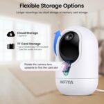 2K Security Camera Indoor-360 Cameras for Home Security and One-Tap Call, Elderly/Cat/Baby/Nanny, Motion Alert, Intelligent Tracking, 2.4GHz WiFi Only, Work with Alexa/Google Home, K7 2Pack - Image 6