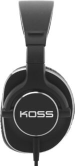 Koss Pro4S Full Size Over-Ear Studio Headphones, Detachable Cord with Dual Choice Entry, Black with Silver Trim - Image 4