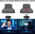 USB Webcam with Privacy Cover & Noise Canceling Microphone, Works with Zoom Teams YouTube Xbox, External 1080P Computer Web Camera for Laptop Mac PC Desktop Monitor - Image 5