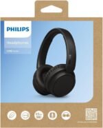 Philips H5209 Wireless Headphones,Over-Ear Bluetooth Headphones with Dynamic Bass,Clear Call, 65 H Battery Life,Fast Charging,Soft Ear Cups, Bluetooth 5.3, App Control, Lightweight,Black - Image 5