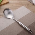 Cooking Spoon,304 Stainless Steel Large Serving Spoons,Silver/12.6Inch - Image 5