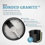 20-Cup Digital Rice & Grain Cooker, Multi-Cooker, 8X Bonded Granite Coating, Silver (Renewed) - Image 4