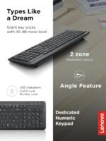 Lenovo 300 Wireless Keyboard, Black - Image 4