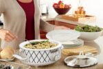 Crock-Pot Small 2.5 Quart Casserole Slow Cooker in White/Blue, Enjoy Eye-Catching Quick Meals, Durable and Compact - Image 3