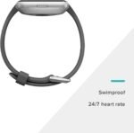 Fitbit Versa Lite Smartwatch,GPS,Charcoal/Silver Aluminum, One Size (S & L Bands Included) - Image 4