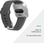 Fitbit Versa Lite Smartwatch,GPS,Charcoal/Silver Aluminum, One Size (S & L Bands Included) - Image 5