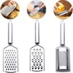 Handheld Cheese Grater, Cheese Zester Stainless Steel, Lemon Zesters, Kitchen Vegetable Peeler, Food Zesters Grater Slicer for Ginger Garlic Chocolate Fruits, Zester Graters with Handle - Image 3