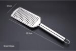 Handheld Cheese Grater, Cheese Zester Stainless Steel, Lemon Zesters, Kitchen Vegetable Peeler, Food Zesters Grater Slicer for Ginger Garlic Chocolate Fruits, Zester Graters with Handle - Image 4