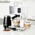 EspressoWorks 19-Bar Espresso, Latte and Cappuccino Maker 10-Piece Set - Brew Cappuccino and Latte with One Button - Espresso Machine with Milk Steamer 1250W - Coffee Gifts (White) - Image 7