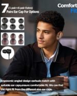 ZXQ Neckband Bluetooth Headphones,100 Hours Long Playtime Wireless Earphone, Around The Neck Wireless Earbuds,Waterproof Sweatproof for Sport Over Neck Magnetic Ear Buds Headset(Black) - Image 5
