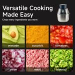 Electric Food Processor & Meat Grinder – 1.9 Qt Food Chopper with Pure Copper Motor, Dual-Layer Blades, Procesador de Alimentos Electrico - Image 4