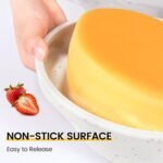 Vinino 6 Inch Silicone Round Cake Pan with Metal Reinforced Frame Set of 2, Nonstick Silicone Springform Pan for Baking Suitable for Making Layers, Cheese & Chocolate Cakes - Image 6
