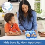 Bentgo Kids Bento-Style 5-Compartment Leak-Proof Lunch Box - Ideal Portion Sizes for Ages 3 to 7 - Durable, Drop-Proof, Dishwasher Safe, PFAS & BPA-Free & Made with Food-Safe Materials (Blue) - Image 3