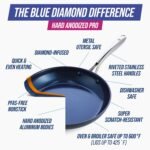 Blue Diamond Cookware Hard Anodized Ceramic Nonstick, 10 Piece Cookware Pots and Pans Set, Non-Toxic PFAS-Free, Dishwasher and Oven Safe, Durable, Even Heating, Metal Utensil Safe, Gray - Image 4