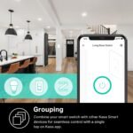 Kasa Smart 3 Way Switch HS210 KIT, Needs Neutral Wire, 2.4GHz Wi-Fi Light Switch works with Alexa and Google Home, UL Certified, No Hub Required, White,2 Count (Pack of 1) - Image 4