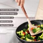 Kitchen Utensils Set of 11 with Holder, Silicone Cooking Utensils Set, Spatula Sets, Heat Resistant Non-Stick Kitchen Utensils, Kitchen Utensil Gadgets Tools BPA-Free Silicone Utensils - Image 3
