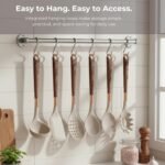 Kitchen Utensils Set of 11 with Holder, Silicone Cooking Utensils Set, Spatula Sets, Heat Resistant Non-Stick Kitchen Utensils, Kitchen Utensil Gadgets Tools BPA-Free Silicone Utensils - Image 9