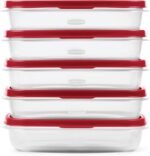 Rubbermaid EasyFindLids Meal Prep Containers 5.5 Cup Red - Image 3