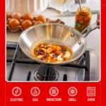 Heritage Steel Eater Series 8.5 Inch Frying Pan | Made in USA | 5-Ply Fully Clad Stainless Steel | Stay Cool Handle Design | Induction Ready & Non-Toxic - Image 5