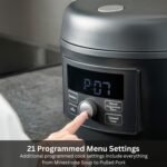 Tiger COL-A40U 2.6-Quart Compact 8-in-1 Electric Multi-Cooker with 21 Programmed Menus (Black) - Image 4