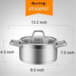 Duxtop Professional Stainless Steel Cookware Induction Ready Impact-bonded Technology (4.2Qt Stockpot) - Image 5