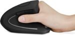 Anker 2.4G Wireless Vertical Ergonomic Optical Mouse for Work, Multi-Device Connectivity, 800/1200 /1600 DPI, 5 Buttons for Laptop, Desktop, PC, MacBook - Black - Image 3