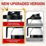 Cold Brew Coffee Maker with V-shaped Lid, 64oz Iced Coffee Maker with Stainless Steel Filter, BPA Free Sturdy Cold Brew Pitcher for Coffee, Iced Tea, Sun Tea, Lemonade - Image 3
