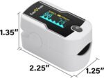 Zacurate 500E-B Wireless Bluetooth Fingertip Blood Pulse Oximeter Monitor with FREE App, SpO2, Heart Rate, Plethysmograph, and Perfusion Index Finger Oxygen Sensor Meter - Image 4