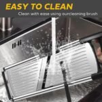 Mandoline slicer, Stainless Steel adjustable Mandoline vegetable slicer, mandoline for kitchen, Vegetable Cutter potato,onion,cucumber slicer, with paring knife, brush and cutproof gloves - Image 5