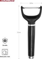 KitchenAid Y Peeler with Ergonomic Handle and Single Edge Blade – Dishwasher Safe with Protective Cover - Image 4