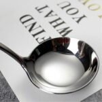 Zjunhm Small Soup and Gravy Ladles - 304 Stainless Steel, 7.7 Inches, 2-Piece Set - Dishwasher Safe (Silver) - Image 3