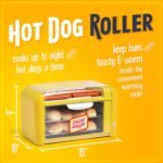 Nostalgia Oscar Mayer Extra Large Countertop 8 Hot Dog Roller and Bun Toaster Oven - Stainless Steel Rollers and Non-stick Warming Racks - Adjustable Timer - Image 3