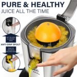 Eurolux Electric Citrus Juicer Power Pro - With 300 Watts of Power, This is The Most Powerful Juicer, for an Easy Smooth Juicing Experience | with Its New Updated Design - Image 3