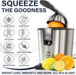 Eurolux Electric Citrus Juicer Power Pro - With 300 Watts of Power, This is The Most Powerful Juicer, for an Easy Smooth Juicing Experience | with Its New Updated Design - Image 5