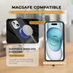 MOTIVE for iPhone 15 Case with Belt Clip, Magnetic Compatible with MagSafe, Shell Holster Combo, Shockproof Cover, iPhone 15 Case with Clip & Kickstand, 6.1" | Black V2 - Image 4