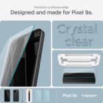 Spigen Tempered Glass Screen Protector [GlasTR EZ FIT] designed for Pixel 9a - 2 Pack - Image 5