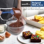 Silicone Spatula Set - 4-Piece Rubber Spatulas Silicone Heat Resistant 600°F for Everyday Task - Seamless Design Kitchen Spatulas for Nonstick Cookware - Royal Blue - Image 5