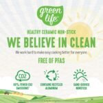 GreenLife Artisan Healthy Ceramic Nonstick, 1QT and 2QT Saucepan Pot Set with Lids, Stainless Steel Handle, Induction, PFAS-Free, Dishwasher Safe, Oven Safe, Yellow - Image 4