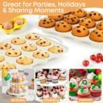 2-Pack 12-Cup Silicone Cupcake Pan, Nonstick Flexible Muffin Pan, Dishwasher Safe Muffin Tray with Handles, Seamless Silicone Muffin Tin for Baking Egg Bites & Cupcakes - Image 7