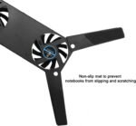 Laptop Cooling Pad Foldable for 10-15" PC Computer Notebook Laptop 2 Fans Cooler Pad - Image 4