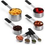 Magnetic Stackable Stainless Steel Measuring cups and spoons set,4 Magnetic measuring cups,4 magnetic measuring spoons - Image 5