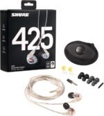 Shure SE425 PRO Wired Earbuds - Professional Sound Isolating Earphones with Detailed Sound, Dual-Driver Hybrid, Secure in-Ear Fit, Detachable Cable, Durable Quality - Clear (SE425-CL) - Image 3