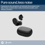Poly – Voyager Free 20 – True Wireless Earbuds in Black - Adaptive ANC, AI Enhanced Audio and Personalized Comfort - Works with PC/Mobile - Image 3