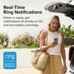 Kidde Smart Smoke and Carbon Monoxide Detector, Ring App Enabled for Real-Time Notifications, Hardwired Alarm, AA Backup Battery - Image 3