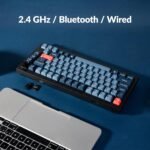 Keychron V1 Max 75% RGB Custom Mechanical Keyboard, 2.4Ghz/Bluetooth 5.1/Wired QMK/VIA Programmable Macro, Hot-Swappable Gateron Jupiter Red Switch Gasket Mount for Mac Windows Linux - Image 5