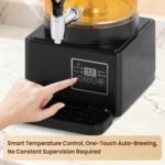 Electric Coffee and Tea Urn Hot Cider Warmer, 50Cups / 2.6 Gallons, Mulled Wine Fruit Tea Maker Hot Beverage Dispenser for Buffet Catering Parties - Image 5