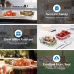 12 Pack 22oz Glass Meal Prep Containers, Food Storage Containers with Lids, Air-Tight, Leak-Resistant, Freezer to Microwave Safe - Grey Set - Image 4